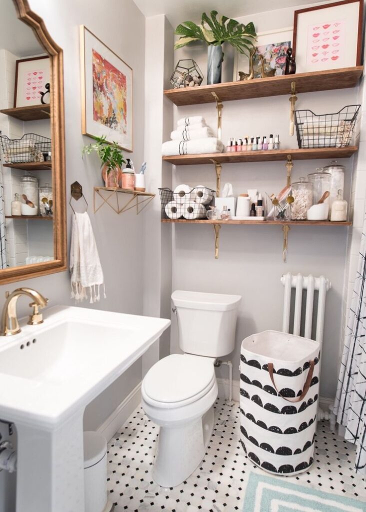 over the toilet storage ideas