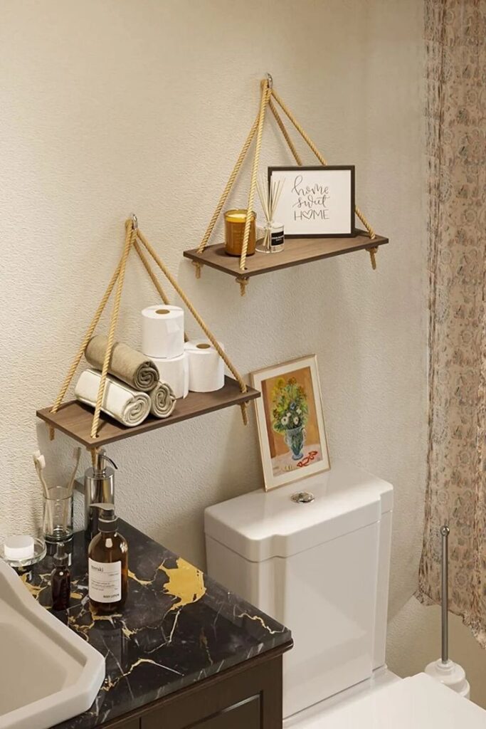 over the toilet storage ideas
