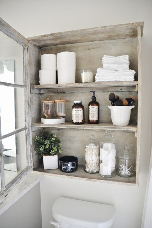 over the toilet storage ideas