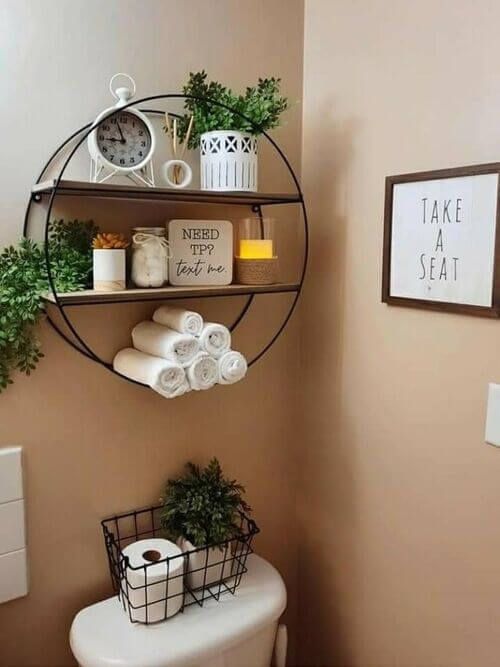 over the toilet storage ideas