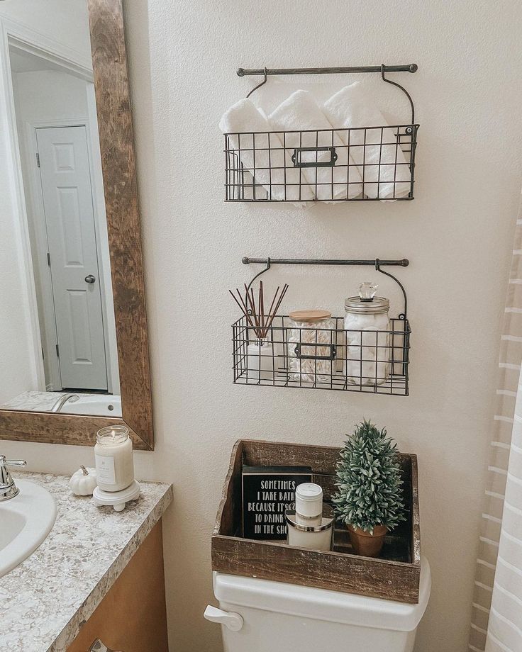 over the toilet storage ideas