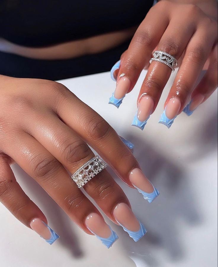 french tip nails